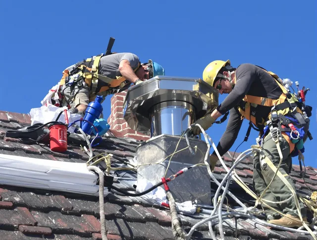 Protective chimney cap installed by Plainfield Chimney Sweep in Plainfield, CT