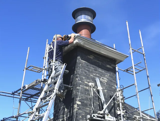 Sturdy chimney crown finished by Plainfield Chimney Sweep in Plainfield, CT