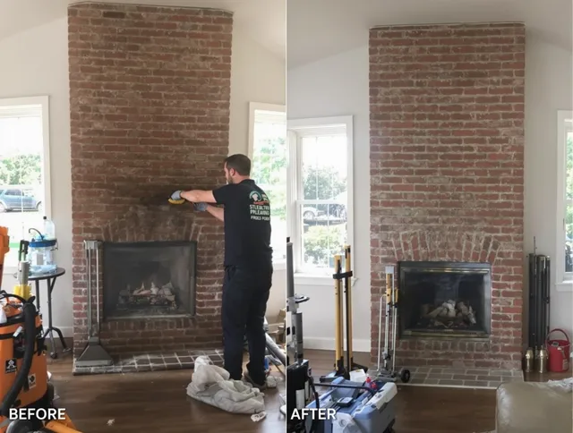 Finished chimney sweeping service by Plainfield Chimney Sweep in Plainfield, CT