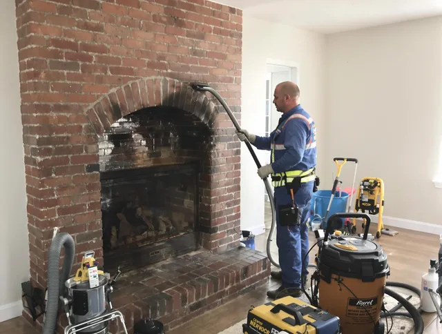 Plainfield Chimney Sweep expert performing detailed chimney sweep in Plainfield, CT