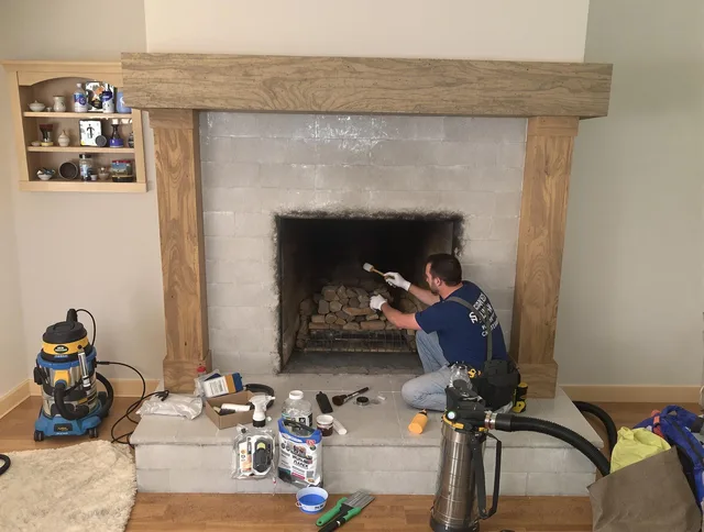 Detailed creosote removal process by Plainfield Chimney Sweep in Plainfield, CT