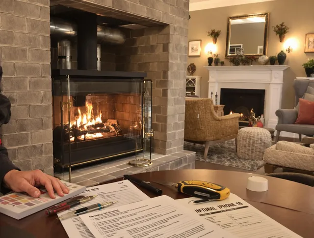 Plainfield Chimney Sweep verifying fireplace safety measures in Plainfield, CT