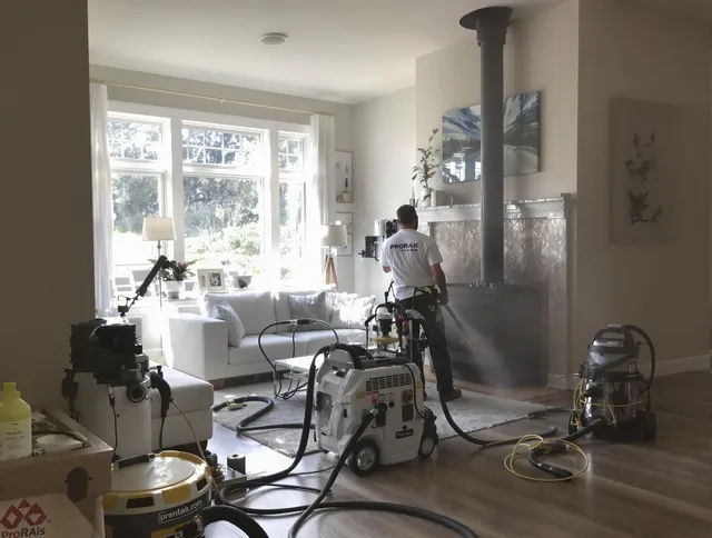 Soot removal service by Plainfield Chimney Sweep for a fireplace in Plainfield, CT